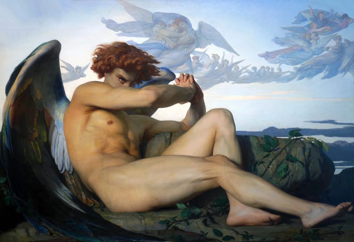The Fallen Angel by Alexandre Cabanel, 1847. Oil on canvas.