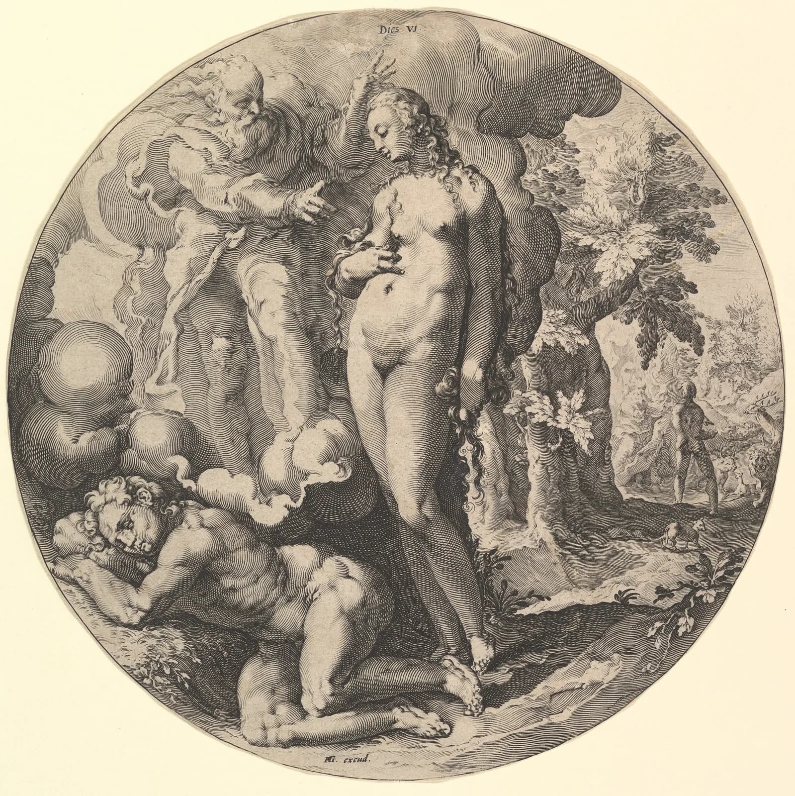 The Sixth Day (Dies VI): The Creation of Adam and Eve, from "The Creation of the World"