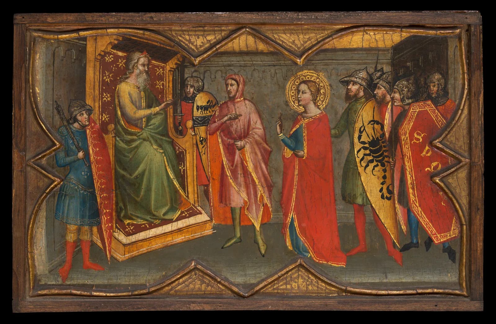Saint Lucy and Her Mother at the Shrine of Saint Agatha; Saint Lucy Giving Alms; Saint Lucy before Paschasius; Saint Lucy Resisting Efforts to Move Her