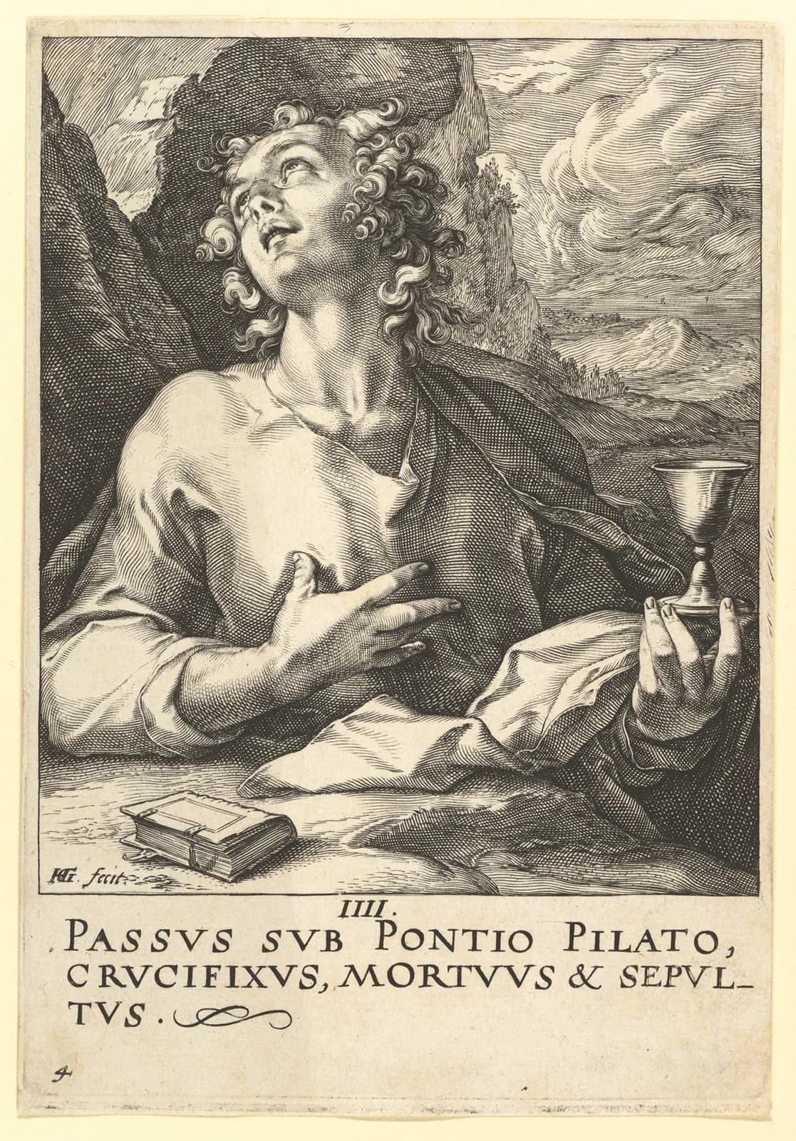 St. John, from "Christ, the Apostles and St. Paul with the Creed"
