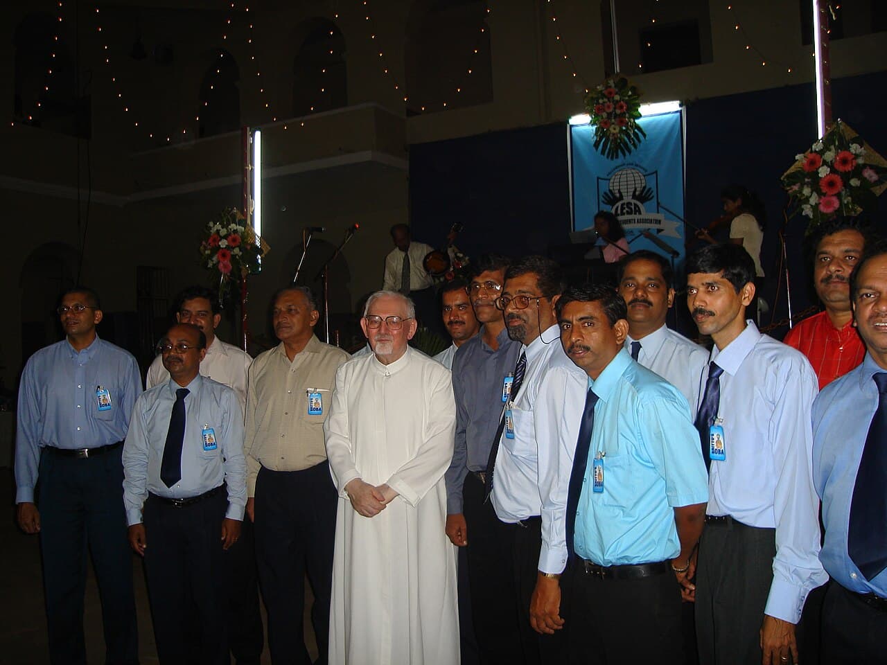 Peter-Hans Kolvenbach, S.J., the 29th Superior General of the Society of Jesus with alumni at Margao, Goa