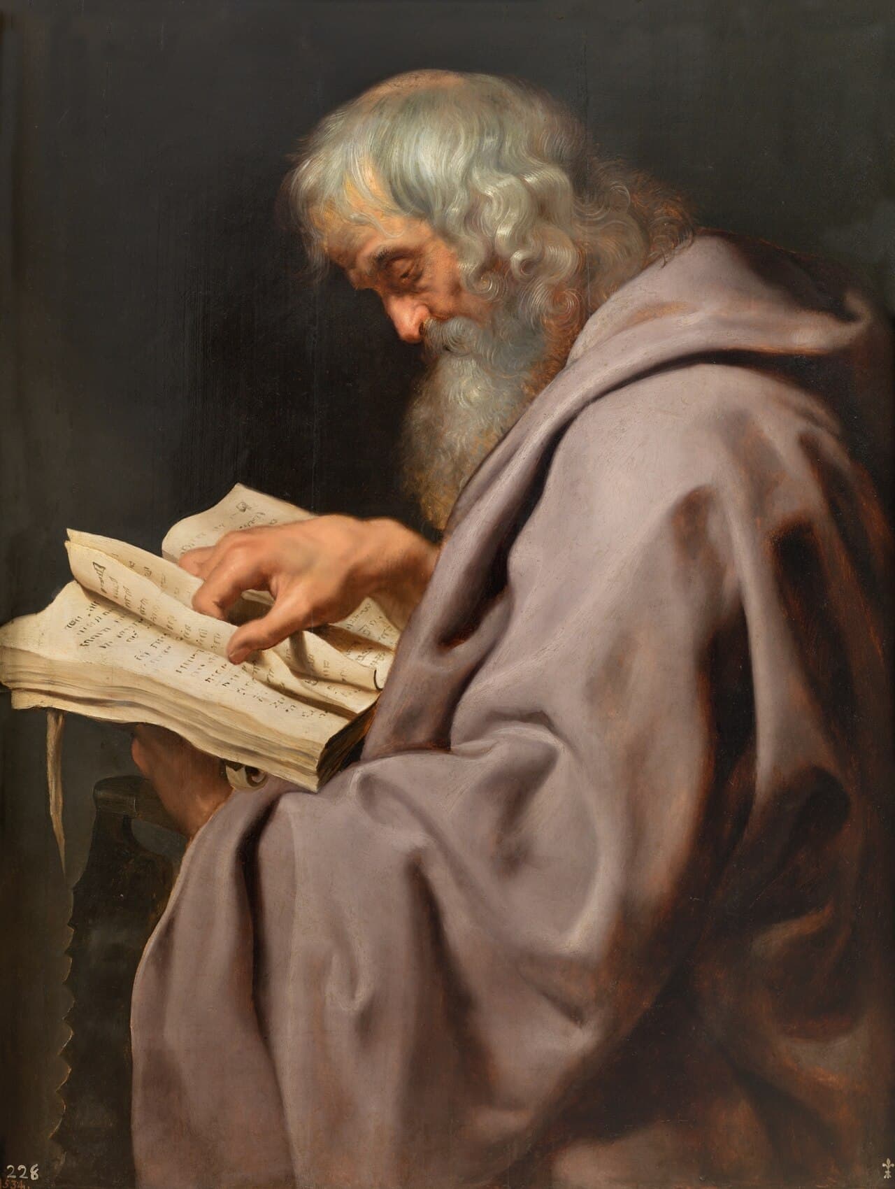 Peter Paul Rubens, Saint Simon the Zealot, c. 1612 — the apostle holding the saw that tradition associates with his martyrdom in Persia or Egypt